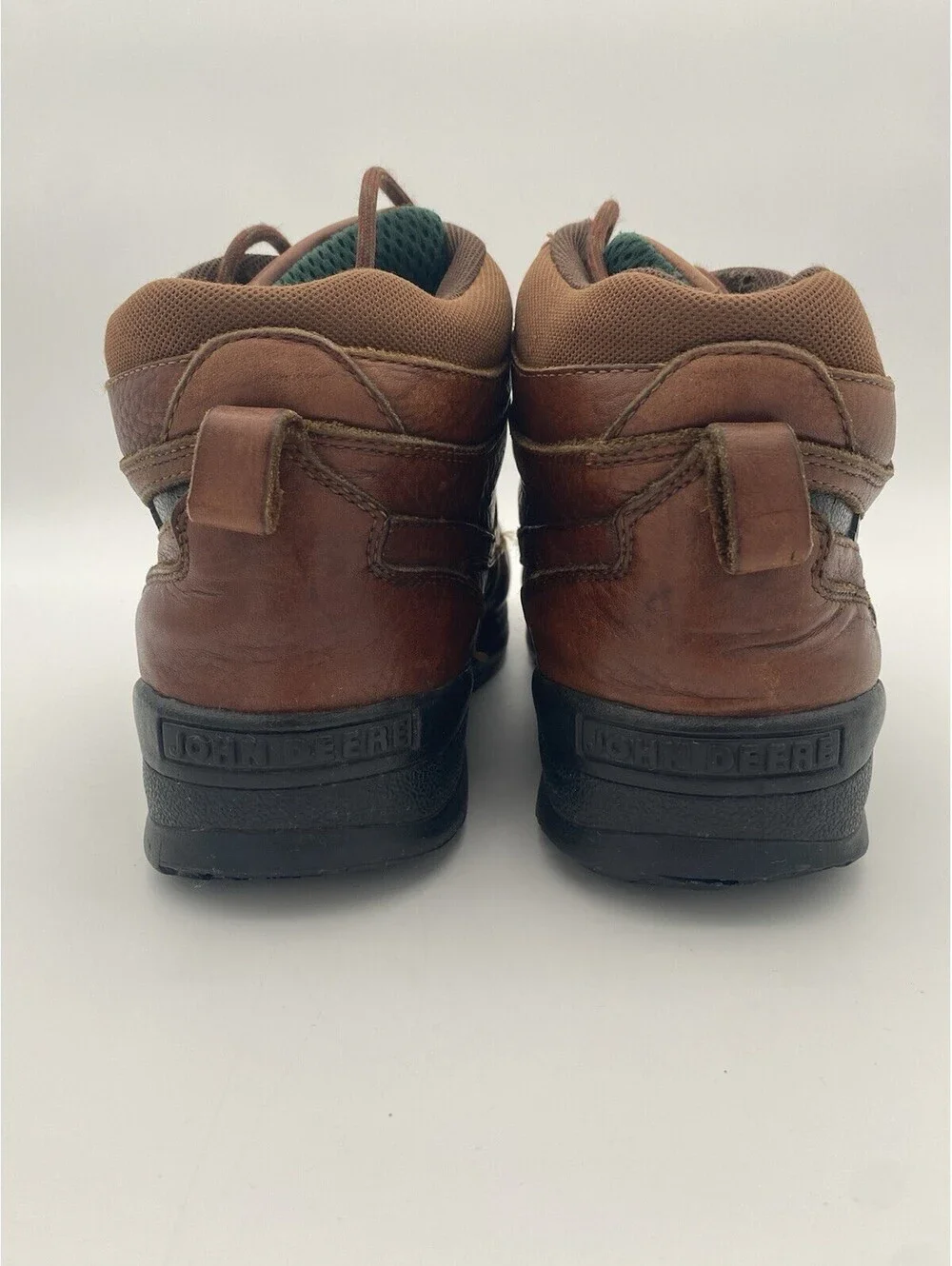 John Deere Men's Size 10 M Brown Leather Waterproof Ankle Boots - Florsheim